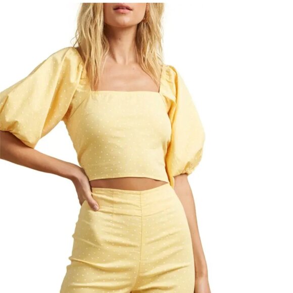Billabong Tops - NWT Billabong X The Salty Blonde Sun Glow Crop Top Size Small